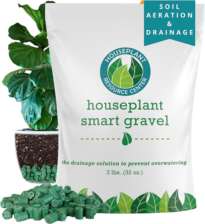 Houseplant Smart Gravel – Improve Drainage, Prevent Overwatering & Root Rot, Support Strong Roots | Eco-Friendly & Reusable Drainage Rocks for Potted Plants | Sustainably Recycled Ocean Plastic | 32oz
