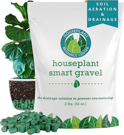 Houseplant Smart Gravel – Improve Drainage, Prevent Overwatering & Root Rot, Support Strong Roots | Eco-Friendly & Reusable Drainage Rocks for Potted Plants | Sustainably Recycled Ocean Plastic | 32oz