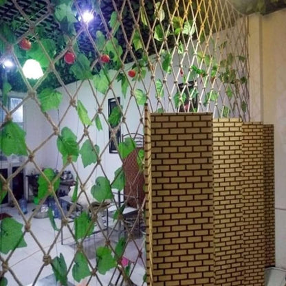 Trellis for Climbing Plants, Jute Plant Support Netting Jute Garden Netting for Plants Natural Garden Trellis Twine Net for Pea Bean Climbing Vegetable 39x197 Inch.