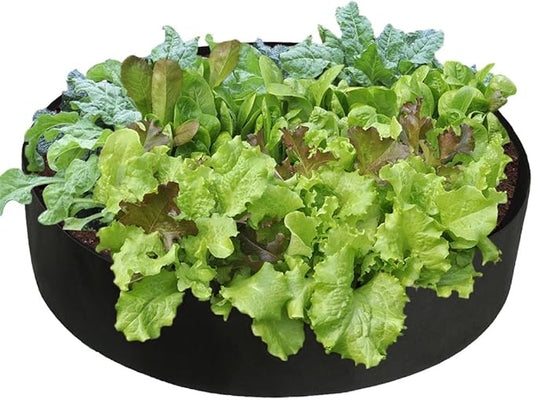 Round Fabric Garden Plant Bed,50 Gallon Garden Fabric Grow Bag,Garden Vegetable Bed Planting Container Planter for Plants, Flowers, Vegetables