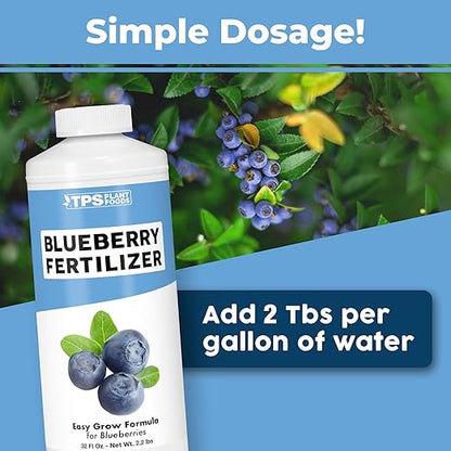 Blueberry Fertilizer – Liquid Fertilizer for Blueberry Bushes & Acid-Loving Plants, 32 oz