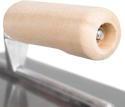 Roberts 1/8" x 1/8" x 1/8" Square-Notch Pro Wood Flooring Trowel with Wood Handle