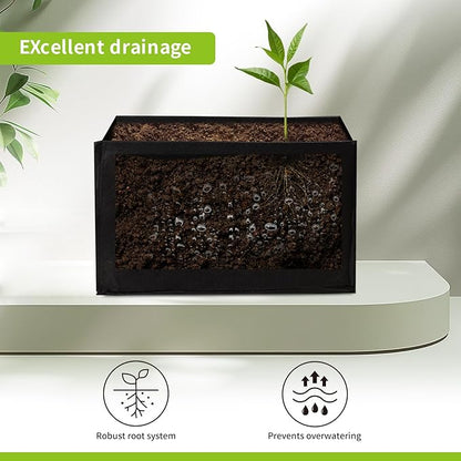 2 Pack 2x2x1Ft 30 Gallons Fabric Raised Garden Bed,Garden Grow Bed,Raised Beds for Gardening,Raised Garden Beds Outdoor for Potato,Tomato,Vegetable and Fruits