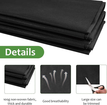 Qivine Raised Garden Bed Liner, Waterproof Raised Flower Bed Planter Liner, 5Ft x 9Ft Rectangle Grow Bags with Breathable and Reusable for Yard, Vegetables, Patios, Decking