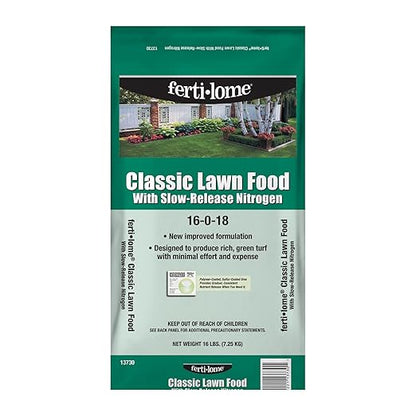 Fertilome (13730) Classic Lawn Food 16-0-8 (16 lbs.)