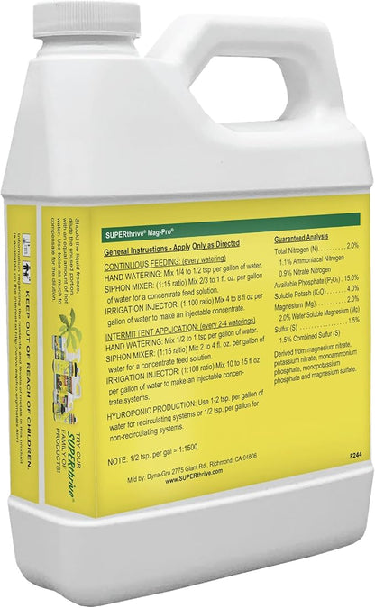Dyna-Gro DYMAG032 Mag Pro Blossom Booster Supplement, 2-15-4, 1 Quart