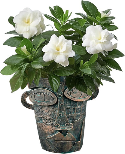 Abstract Face Planters Pots, Unique Head Planter for Indoor Plants, Funny Face Flower Pot, Cute Abstract Art Flower Vase with Facial Expressions, Unique Planter Head Pot for Home Decor(Vintage,M)