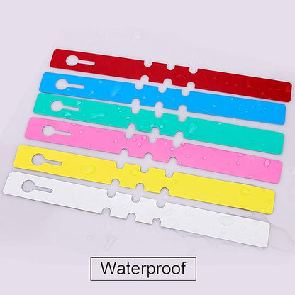 ZOENHOU 600 PCS 6 Colors Tree Tags Plastic Plant Tags, Adjustable Wrap Around Plant Hanging Nursery Garden Labels, Plant Labels for Garden
