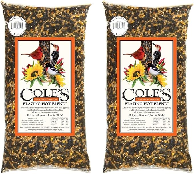 Cole's BH10 Blazing Hot Blend Bird Seed, 10-Pound (Тwo Рack)