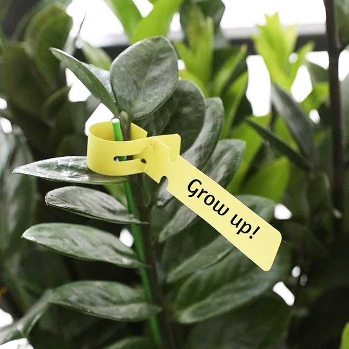 KINGLAKE GARDEN Plastic Plant Labels Tags Tree Tags 120 Pcs Wrap Around Tree Tag Plant Garden Markers Garden Tag for Plants Pots
