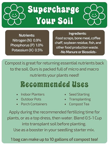 ReSoil Compost Concentrate – Organic Soil Booster & Natural Fertilizer Alternative, Loaded with Beneficial Microbes (24 oz)