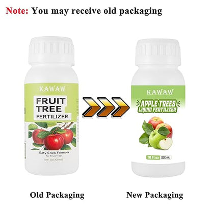 Organic Microbial Probiotic Fertilizer for Apple Trees & Fruit Trees, 10oz (300ml) Natural Fermented Liquid Plant Nutrient for Roots, Leaves & Fruit