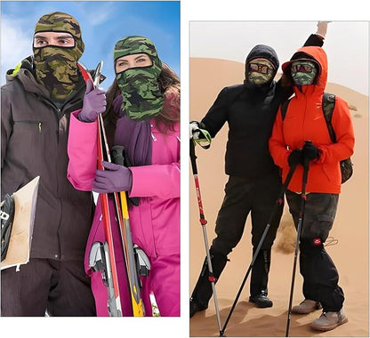 Xeoxarel 6 Pack Balaclava Ski Mask for Men/Women, Full Face Cover