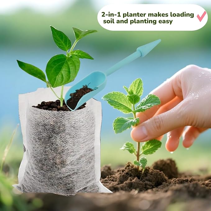 Plant Nursery Grow Bags, Non-Woven Fabric Seedling Starter Pots for Vegetable, Flower, Fruit Saplings, Tree Growing, Home Garden Supply (3.94"x4.73"/Pack of 500)