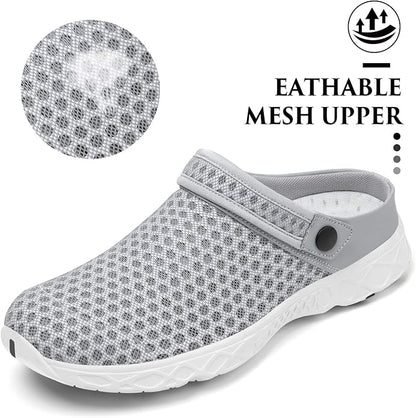 SAGUARO Men's Women's Quick Dry Garden Shoes Lightweight Breathable Gardening Clog Water Shoes Mesh Sandals for Sports Outdoor Beach Pool Exercise