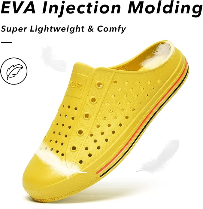 SAGUARO Women's Men's Garden Clogs Shoes Casual Slippers Unisex Quick Drying Sandals Summer Anti-Skid Beach Shoes
