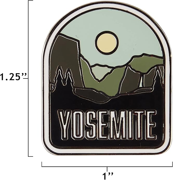 Vagabond Heart Yosemite National Park Enamel Pin - Yosemite Souvenir - Yosemite Pin