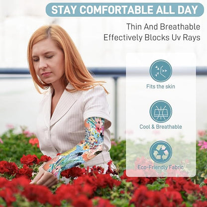 Gardening Sleeves for Women Farm Sun Protection Thorn Proof Cooling Arm Sleeves to Cover Arms for Garden Sports