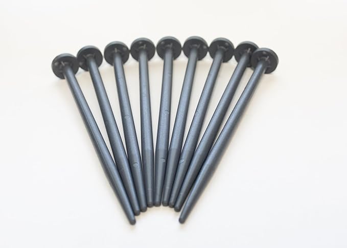 8" Plastic Stake KIT (9-Pack) (Gray)