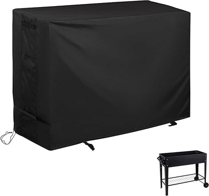 Outdoor Raised Garden Bed Cover for LEETOLLA Elevate 32" Raised Garden Bed, Outdoor Planter Box Stand Cover for Mobile Elevated Wood Planter/Planting Bed-Waterproof All Weather Protection
