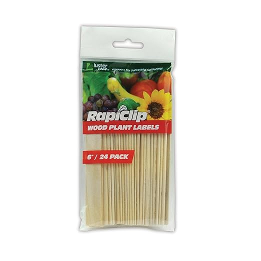 Luster Leaf 812 Rapiclip Wood Plant Label, 6-Inch Length, Pack of 24