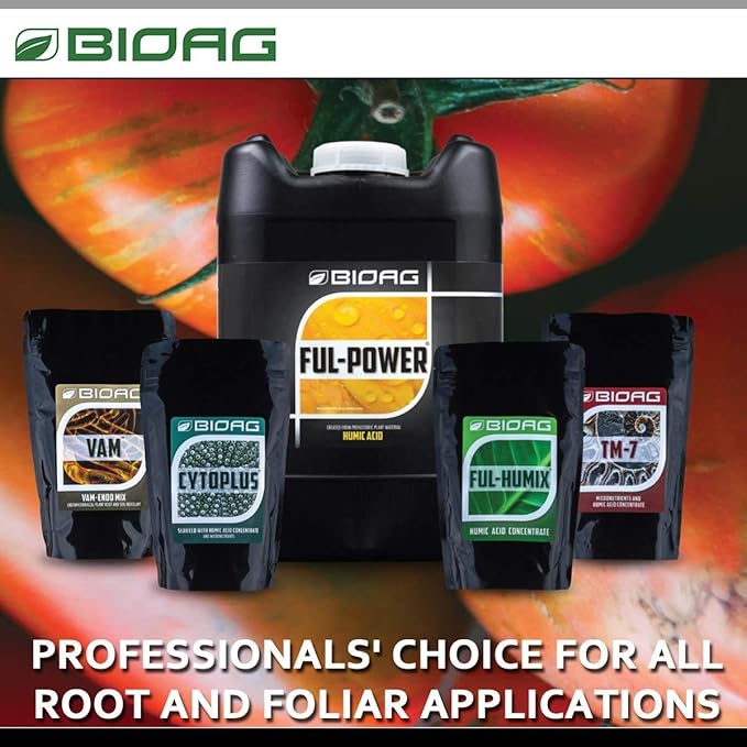 BioAg TM7 Organic Humic Acid Soil Conditioner Plus Essential Micronutrients, Dry Amendment for All Plants, S B Co Cu Fe Mn Mo Zn (300 Grams)