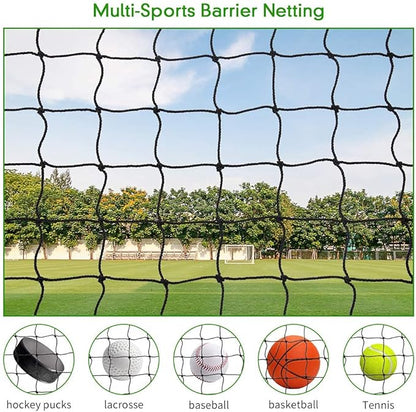 Baseball Softball Backstop Nets, Heavy Duty Sports Netting Barrier #18 Baseball Netting 10'x10'/10'x20'/15'x15'…