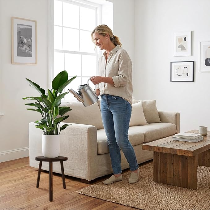 3-Pack Wood Plant Stands Indoor, Single Plant Stand for 6-12 Inch Pots, Mid-Century Modern Plant Stool, Tall Plant Stand for Large Plants for Living Room, Balcony, Office