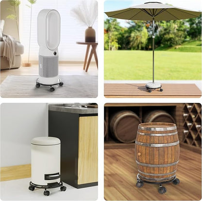 1 Pack Rolling Plant Stands with Wheels - 10.24" Plant Caddy, 360 °Rotatable and Lockable Plant Rollers, 80LB Weight Capacity, Plant Dolly for Moving Plant Wine Barrels Heavy Objects.