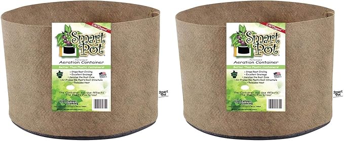SMART POT 30-Gallon Soft-Sided Container, Tan (Pack of 2)