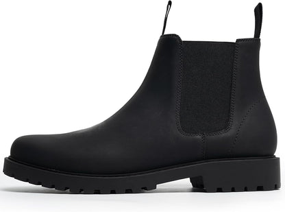 CGRRBW Mens Slip On Chelsea Boots, Work Hiking Ankle Booties For Men Comfortable and Lightweight