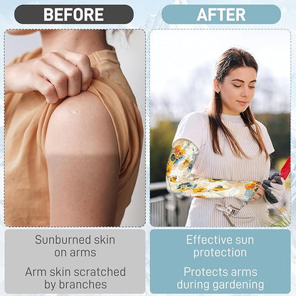 Gardening Sleeves for Women Farm Sun Protection Thorn Proof Cooling Arm Sleeves to Cover Arms for Garden Sports