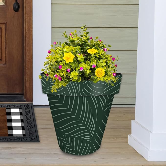 Briarwood Lane Tropical Leaves Large Planter