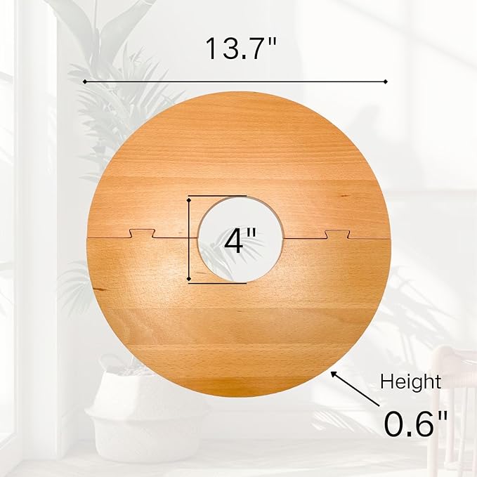 13.7 Inch Plant Pot Grid from Animals, Wooden Plant Pot Cover, Indoor Plant Protector from Cats, Flowerpot Decorative Cover.