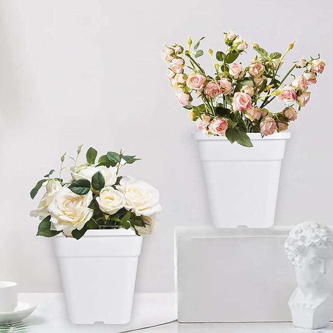 10 Gallon Square Nursery Pots Plant Pots Grow Pots Nursery Container for Planting Soil Plants 5Pcs