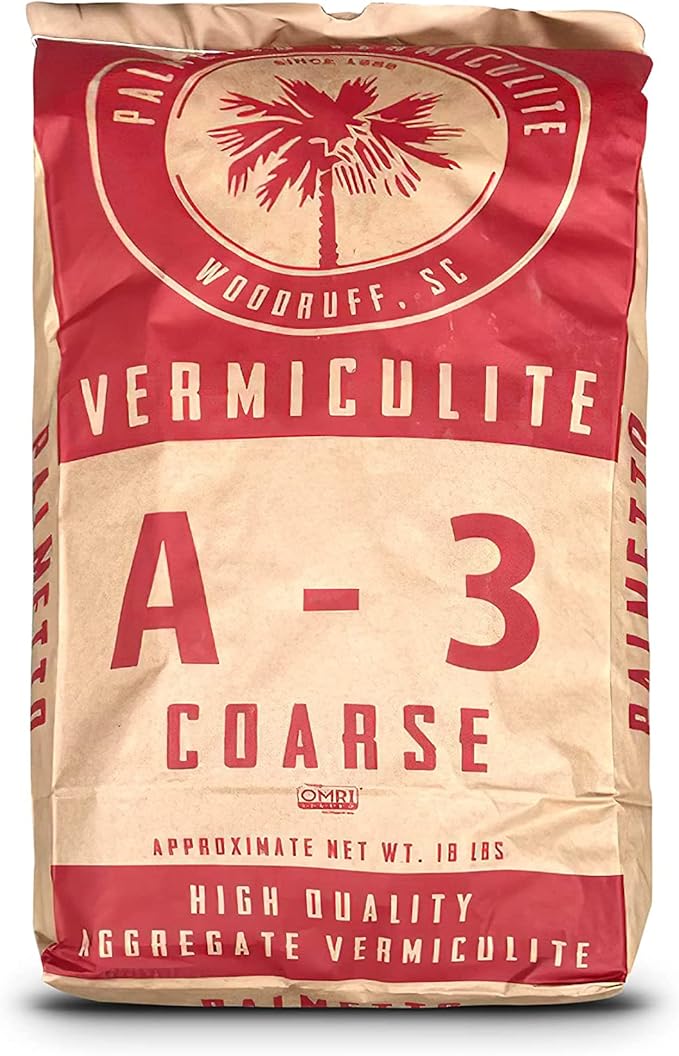Palmetto A3 Coarse Vermiculite Potting Soil Mix for Planting, 4 Cu Ft, 18 Lbs