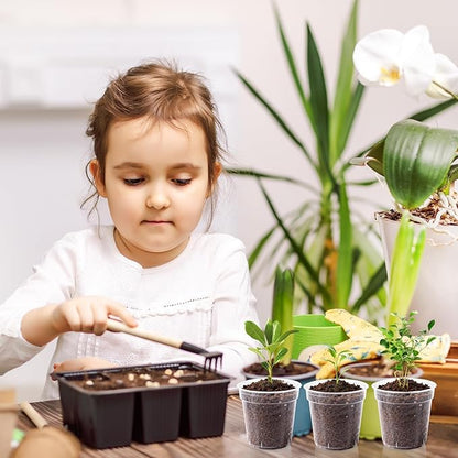 120 Pcs Clear Mini Nursery Pots for Plants, 2 Inch Plastic Seedling Clear Plant Pots with Drainage Holes, Seed Starting Trays for Various Seeds Indoor & Outdoor Flower Planters