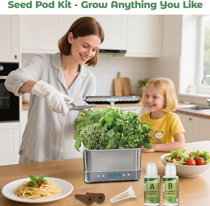 8-Pod Iceberg Lettuce Seed Pod Kit for Aerogarden, Includes Iceberg Seeds - Universal Hydroponic Pods Indoor Gardening Supplies (8-Pod)