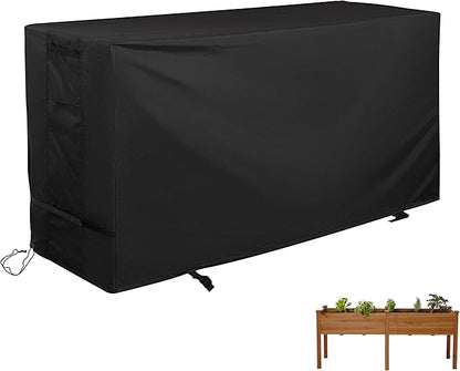 Outdoor Raised Garden Bed Cover for Best Choice Products 72x24x30in Raised Garden Bed, Outdoor Planter Box Stand Cover for Mobile Elevated Wood Planter/Planting Bed