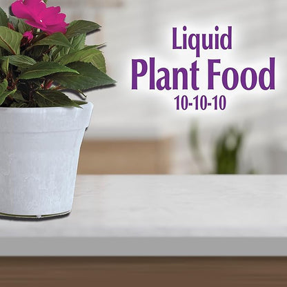 Bonide Houseplant Liquid Plant Food 10-10-10, 8 oz Concentrated Fertilizer for Indoors, Use Every Time You Water