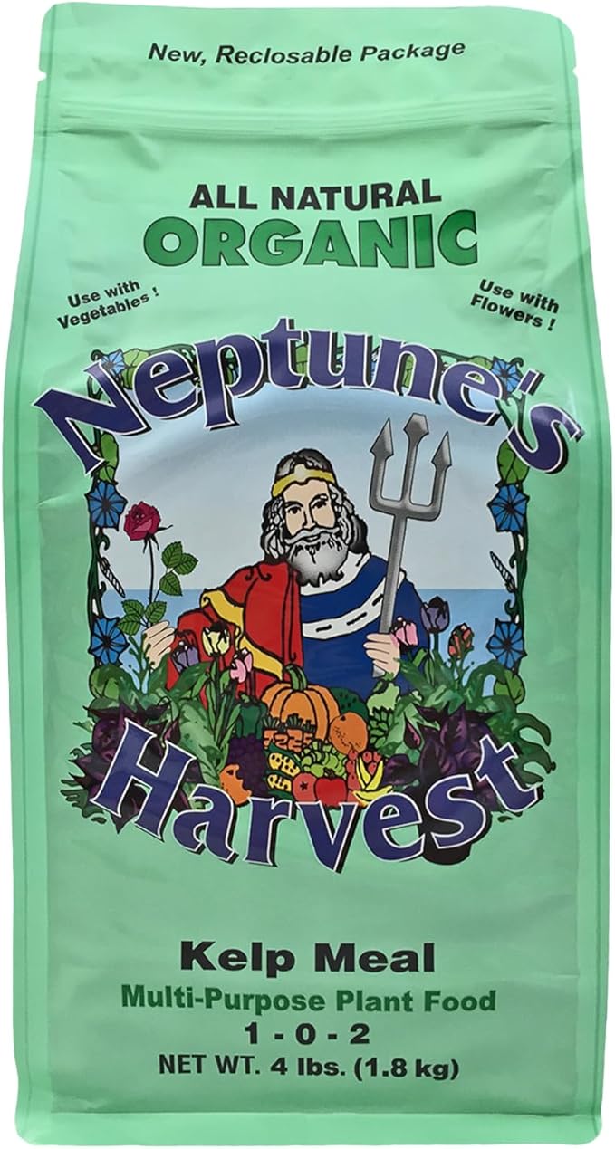 Neptune's Harvest Kelp Meal Multi-Purpose Plant Food 1-0-2, 4 lb