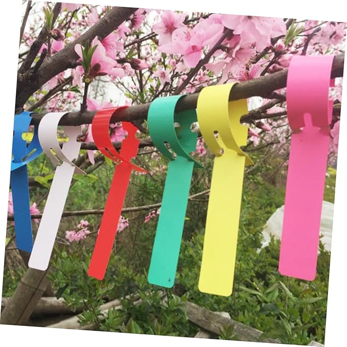 SUPVOX 200Pcs Plant Tags Garden Markers for Easy Plant Identification Home Shop Park and Market Use Blue