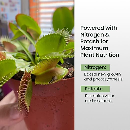 4oz Carnivorous Plant Food & Venus Fly Trap Food - Feeds up to 500 Times, Tropical Plant Fertilizer for Carnivorous Plants, Premium Liquid Fertilizer & Feeding Supplement for Consistent Growth
