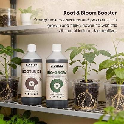 BioBizz All-Pack Indoor - Complete Organic Fertilizer Kit (6 x 16.9 fl oz) | Liquid Plant Food and Root and Bloom Booster | Organic Nutrients for Indoor Plants and Soil Health