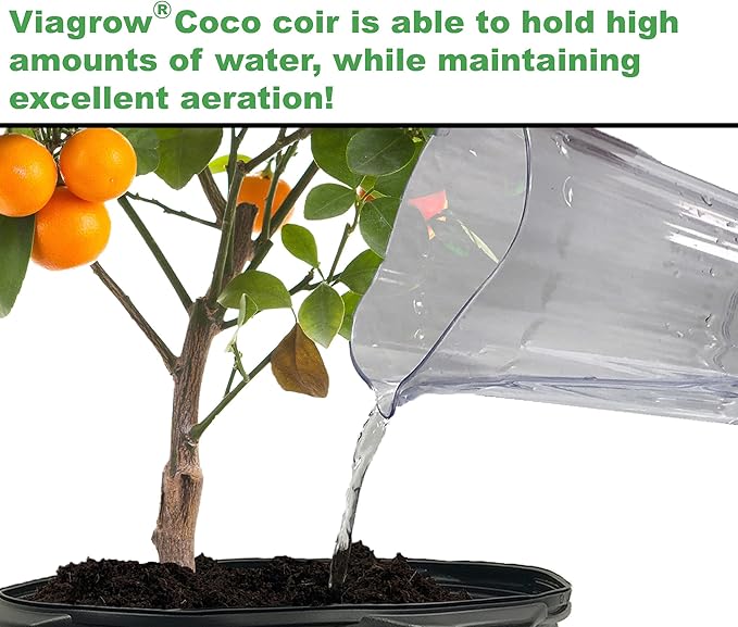 Viagrow® 650 g (1.4 lb.) Compressed Coconut Coir Premium Grow Media (3-Packs) / A Product of The Harvest Company™