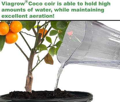 Viagrow® 650 g (1.4 lb.) Compressed Coconut Coir Premium Grow Media (3-Packs) / A Product of The Harvest Company™