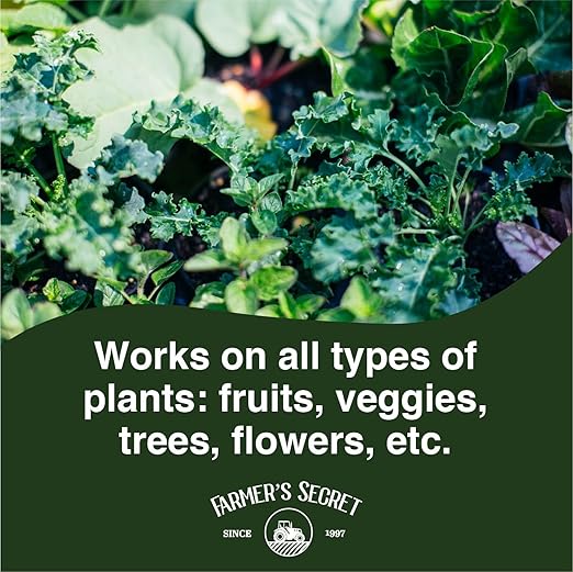 Farmer's Secret Spring Booster Fertilizer 32oz - Super Concentrated 8-16-8 Formula - Formulated for Spring Application on All Types of Plants - Perfect Blend of Nutrients for Early Season Development