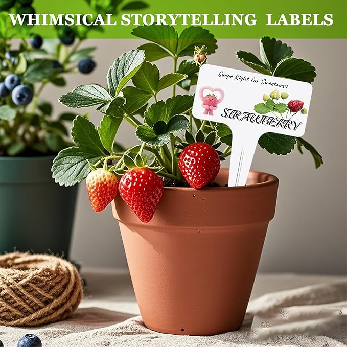 Whimsical Vegetable Character Garden Markers-13Pcs Garden Labels,Toddler Kids Gardening Set Accessories,Durable Waterproof Signs for Outdoor，Housewarming Gift for Plant Lovers