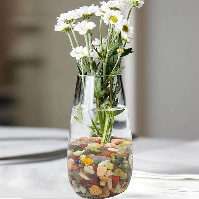 Succulent Rocks, 3/8 Inch Polished Pebbles for Indoor Plants, Decorative River Rocks for Plants Indoor, Vase Fillers, Cactus Planters, Bird Bath, Fountain, Outdoor Garden Landscaping