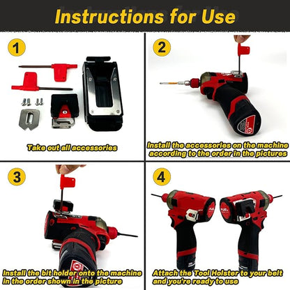 [MAGG HEVI] Tool Holster Compatible with Milwaukee M12 New Generation Tools,Gravity Locking Clip-On Tool Belt Holder for Drills, Driver, Impacts,Multi-Tool and More on Your Belt